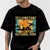 Yellostone National Park Graphic Motorcycle Cotton Casual T-shirts Mens Summer Cycling Sportswear Top Tees 2026