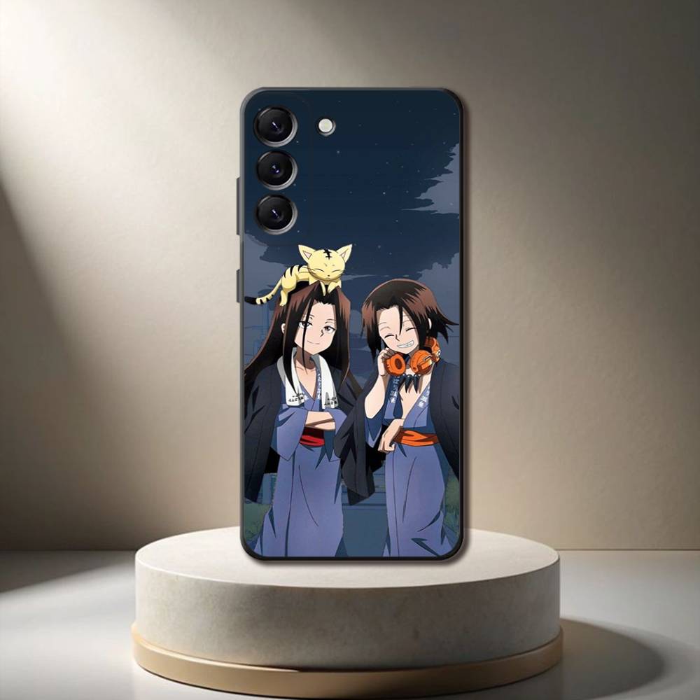 S-Shaman K-King Anime Phone Case For Samsung Galaxy A 73,72,51,53,52,71,22,5G,Note,J7,8,9 Soft Black Cover