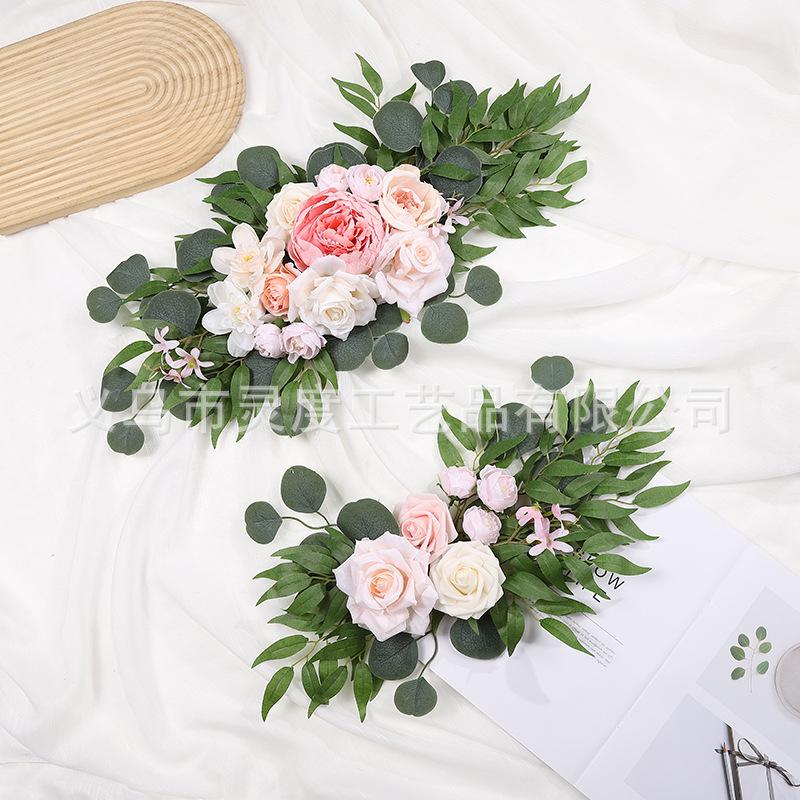 

Свадебная имитация Цветочный приветственный знак Цветочная арочная дверь Арка Перемычка Фотография Уличные украшения Свадьба