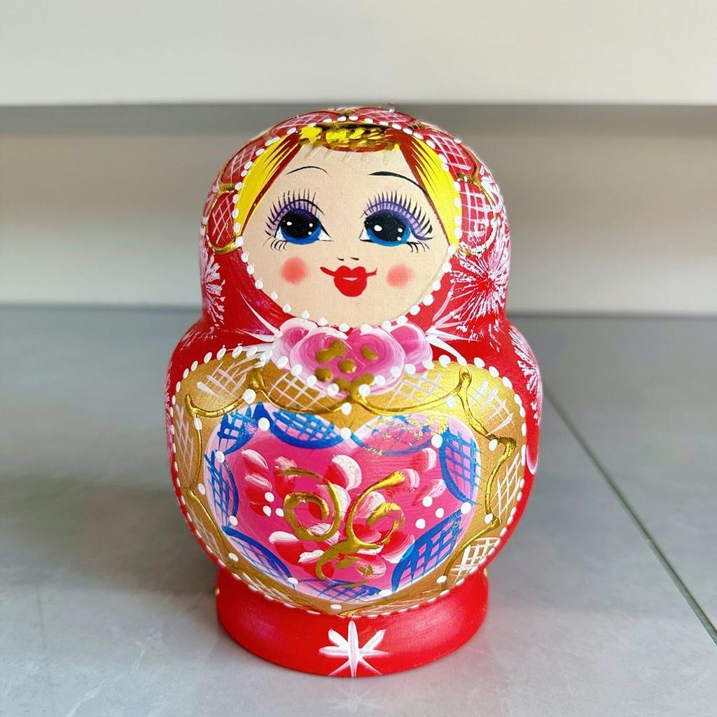 10 Layers Matryoshka Wooden Nesting Doll Desktop DecorChildren Christmas Gifts
