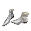 Fashion Pointed Toe Fashion Women's Mid Heels Short Boots Winter New Elegant Heeled Shoes 2025 Designer Chelsea Ankle Boots Dress Pumps