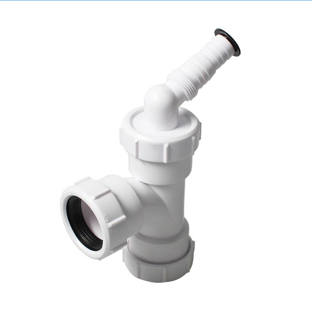 T Design Pipe PVC Kitchen Sink Pipe Essential Kitchen Component Long-lasting Performance Robust Plastic Construction