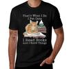 Thats What I Do I Pet Cats I Read Books And Know Things Classical Tshirt Plus Size Everyday Tee Shirt Tshirt