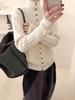 Women's High Neck Cable Knit Wool Cardigan – Autumn Winter Fashion, Thick Loose Fit, Long Sleeve Sweater