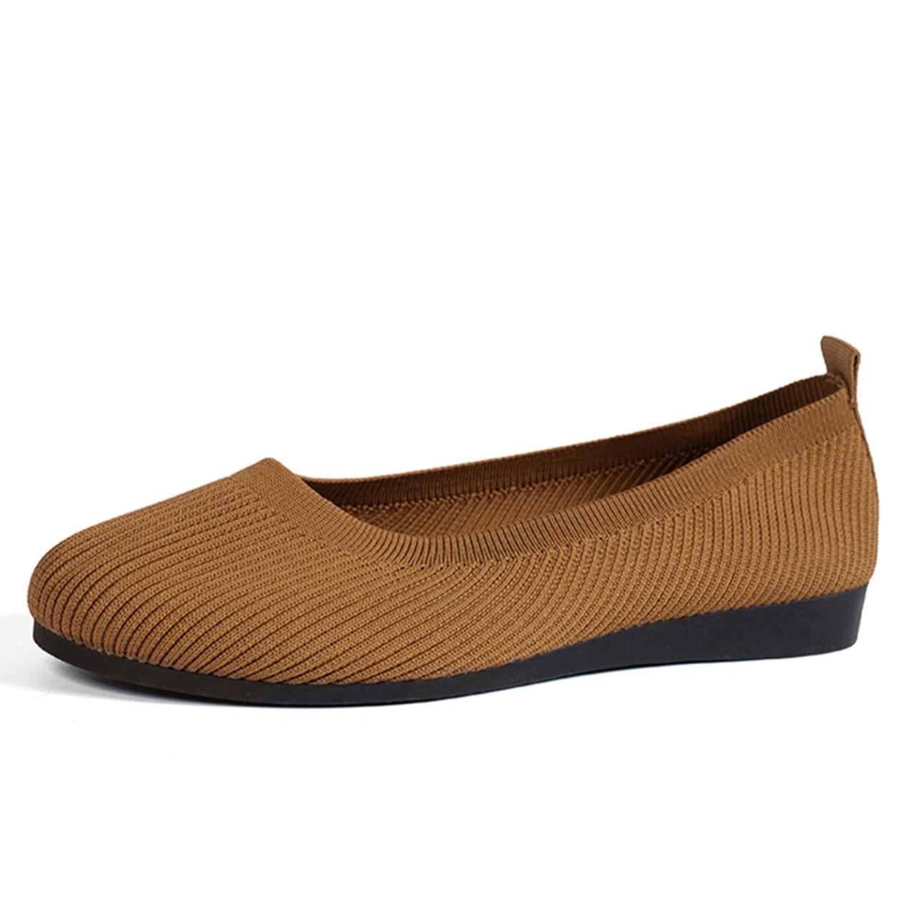 

Женская обувь на плоской подошве, весенние и осенние удобные неглубокие мокасины, легкие модные кроссовки, дизайнерская обувь для женщин на открытом воздухе 43 шоколадный