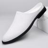 Fashion Soft Breathable Muller Shoes New Slip-On Half Shoes Driving Casual Shoes Men's Lazy Loafers Comfort Versatile Slippers Moccasins