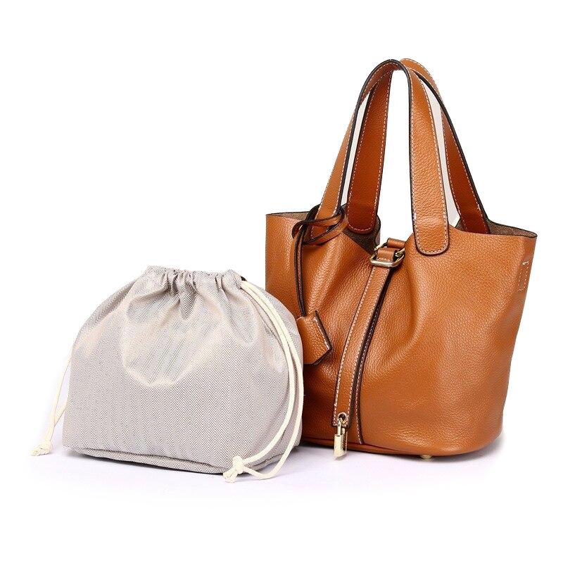 Buy Small Designer Brand Genuine Leather Shoulder Bag Bucket Bag Ladies