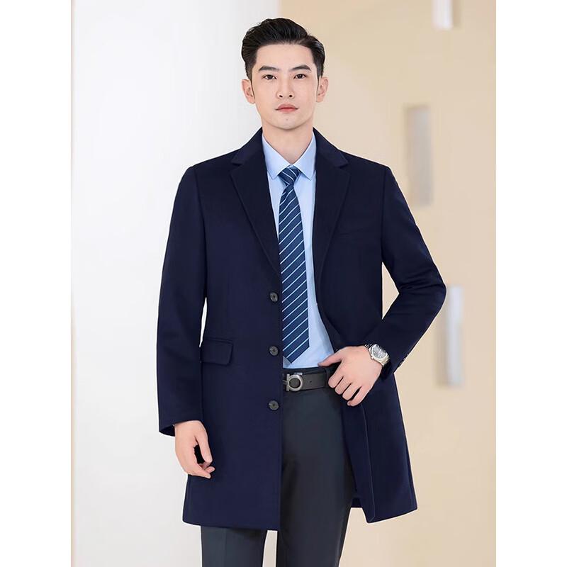 Troyman Unisex Mid-Length Cashmere Wool Coat