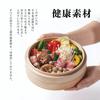 [Hand-beaten Method] Natural Life Steamer: Completely Handmade, No Adhesives Used, Odorless, Natural Bamboo Scent, Includes Steaming Plate, Brush,