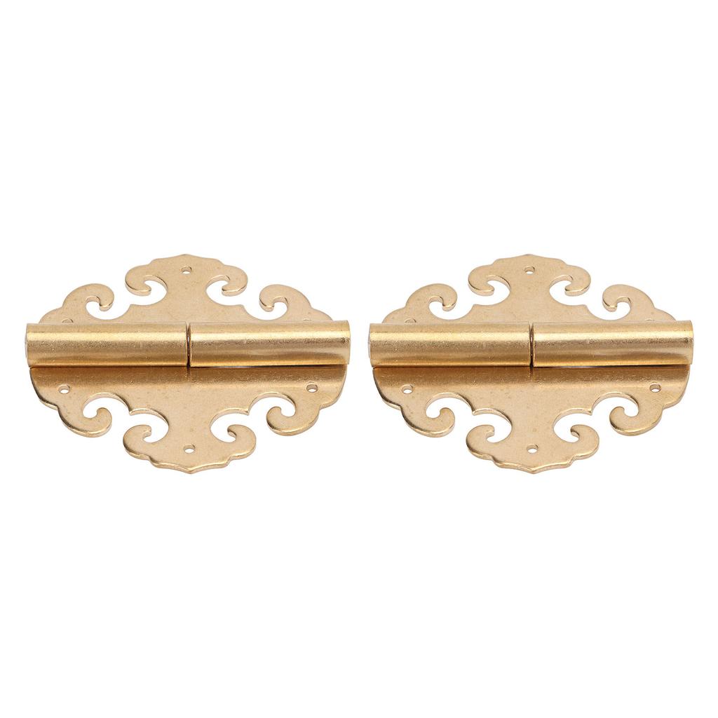 Antique Door Hinges Durable Brass Glossy Classic Antique Style Widely Used Gold Cabinet Hinges for Cabinet Box Door