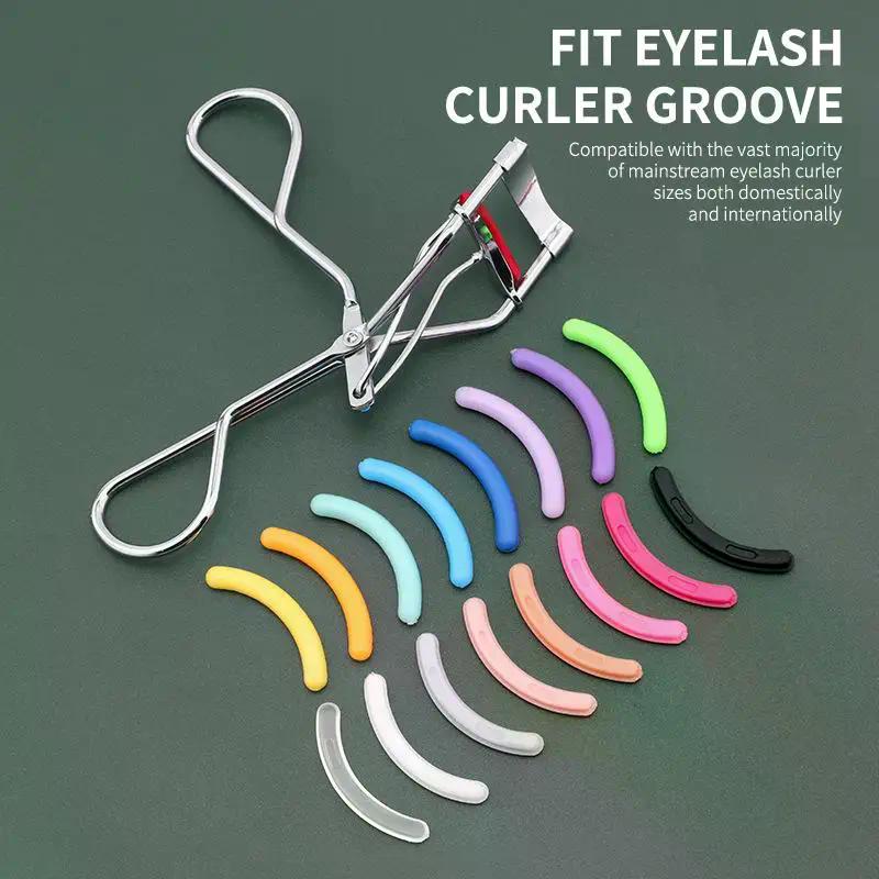 100 PCS Eyelash Curler Replacement Tool Hypoallergenic Silicone/Rubber Pads Universal Salon-Grade Anti-Slip Design 100+ Uses