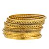 Bohemian-Style 12-Piece Multi-Layer Alloy Bracelet Set for Women