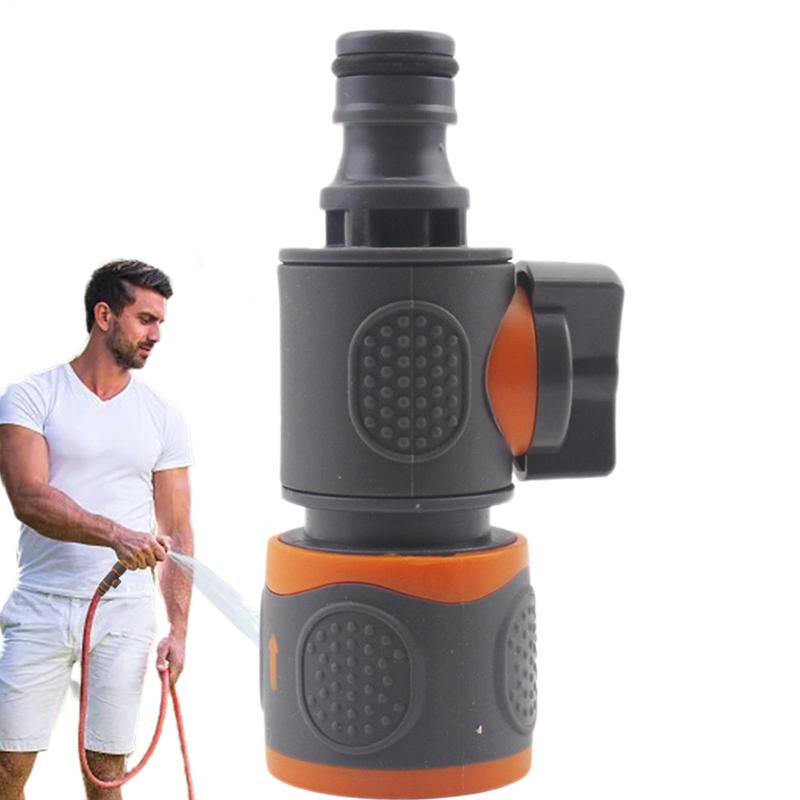 Quick Connect Garden Hose Adapter with Shut-Off Valve Fit for 1/2"/ 3/8"/1/4"/3/4" Hoses Ideal for Lawns Gardens Car Wash