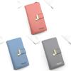 Pu Leather Ladies Wallet With Photo Slot Zipper Coin Purse For Wedding And Gift