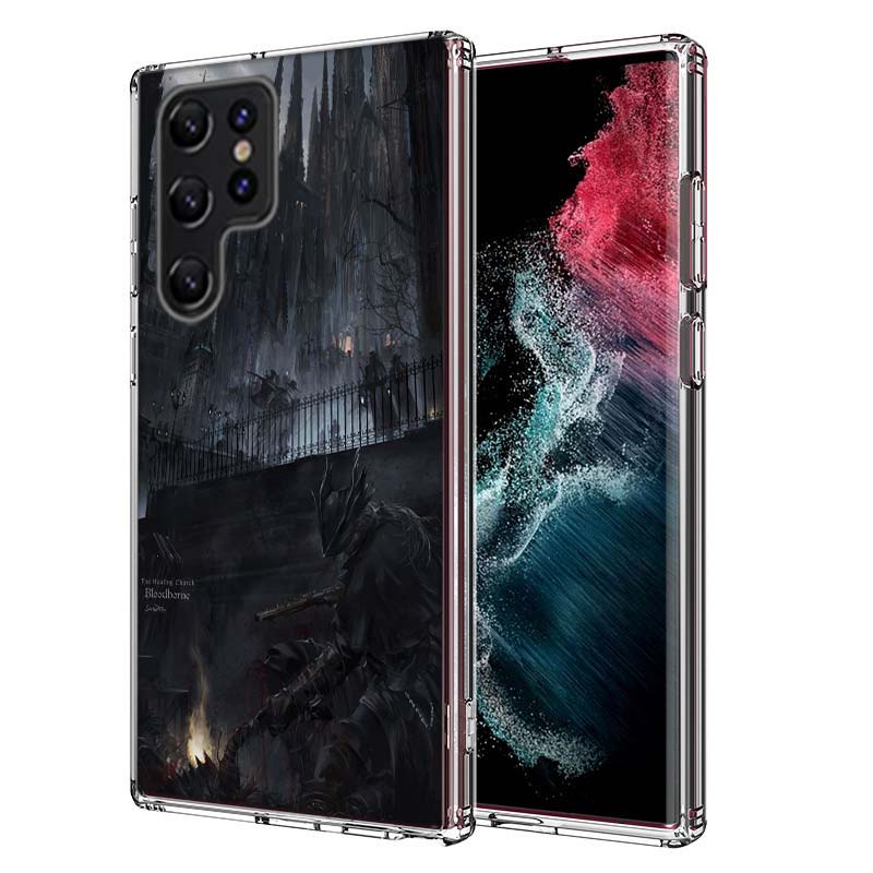 Game Bloodborne Capa Phone Case For Samsung S26 Ultra S25 Edge Galaxy S23 S21 S20 S24 FE S22 S10 Plus Cover Clear TPU Shell Coqu