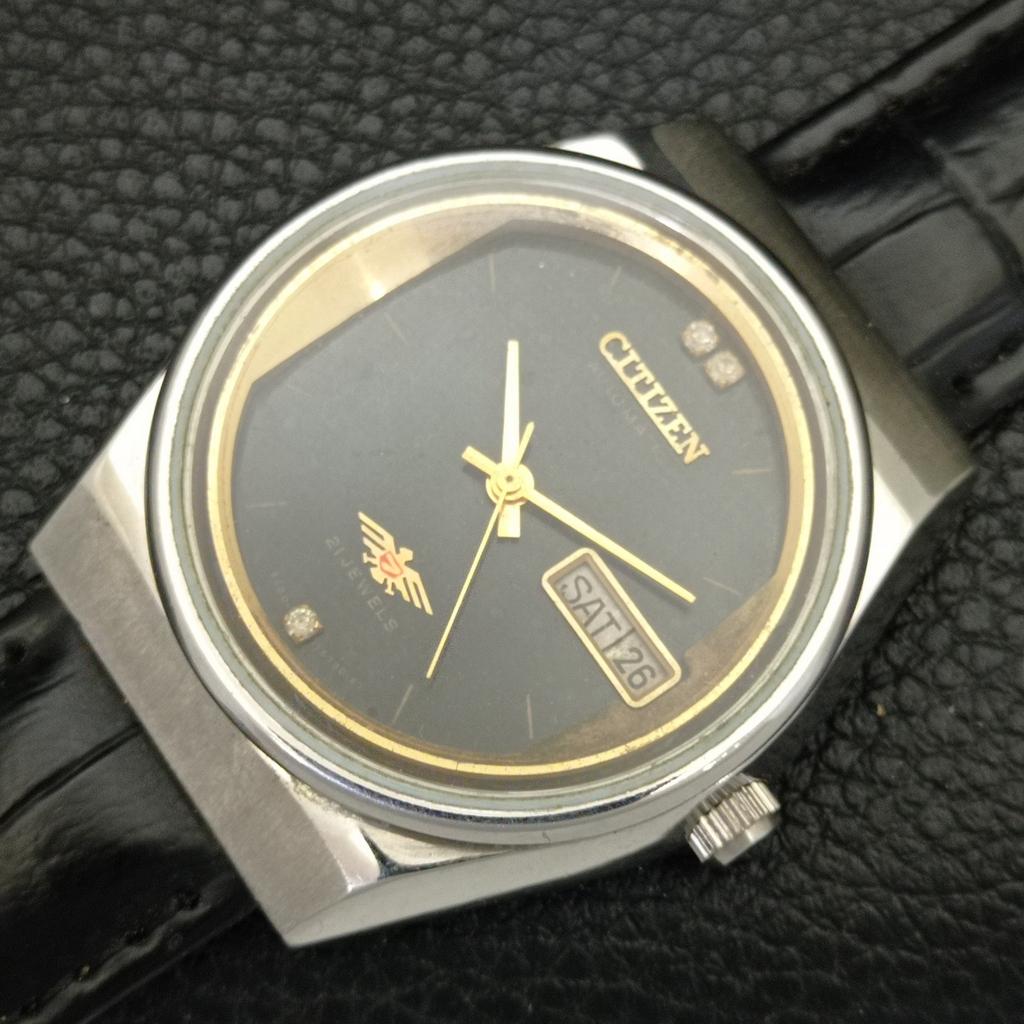 VINTAGE CITIZEN AUTOMATIC 8200 JAPAN MENS ORIGINAL DIAL WATCH a702156-5 R208-a702156