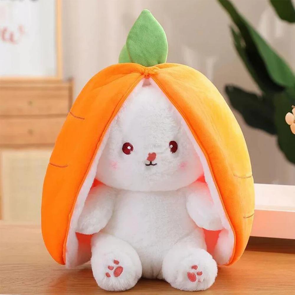 

18CM/25CM/35CM Cute Deformed Rabbit Plush Toy Strawberry Carrot Style Delicate And Soft Child Birthday Gift Sleeping Companion 18CM