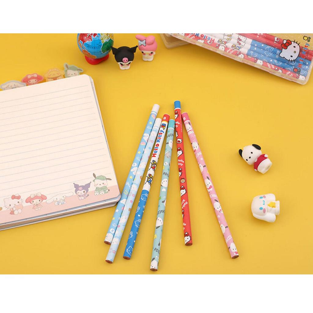 Sanrio Charaktere 8-Stifteetui & Stifte-Set