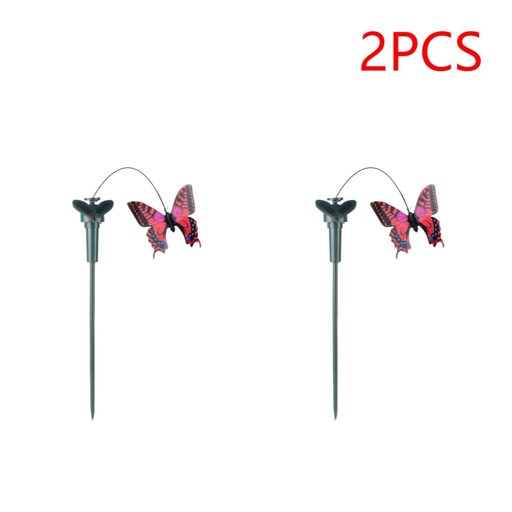 Solar Powered Flying Wobble Solar Flying Bird Butterfly Artificial Fake Hummingbird Dancing Fluttering Butterflies Garden Decor