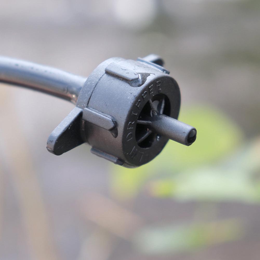 100pcs Pressure Compensating Drip Emitters for Garden Irrigation 2L 4L 8L Micro Connectors for Efficient Watering