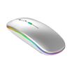 Rechargeable Dual-Mode Wireless Bluetooth Mouse with Custom Logo - Silent & Luminous for Business and Gaming