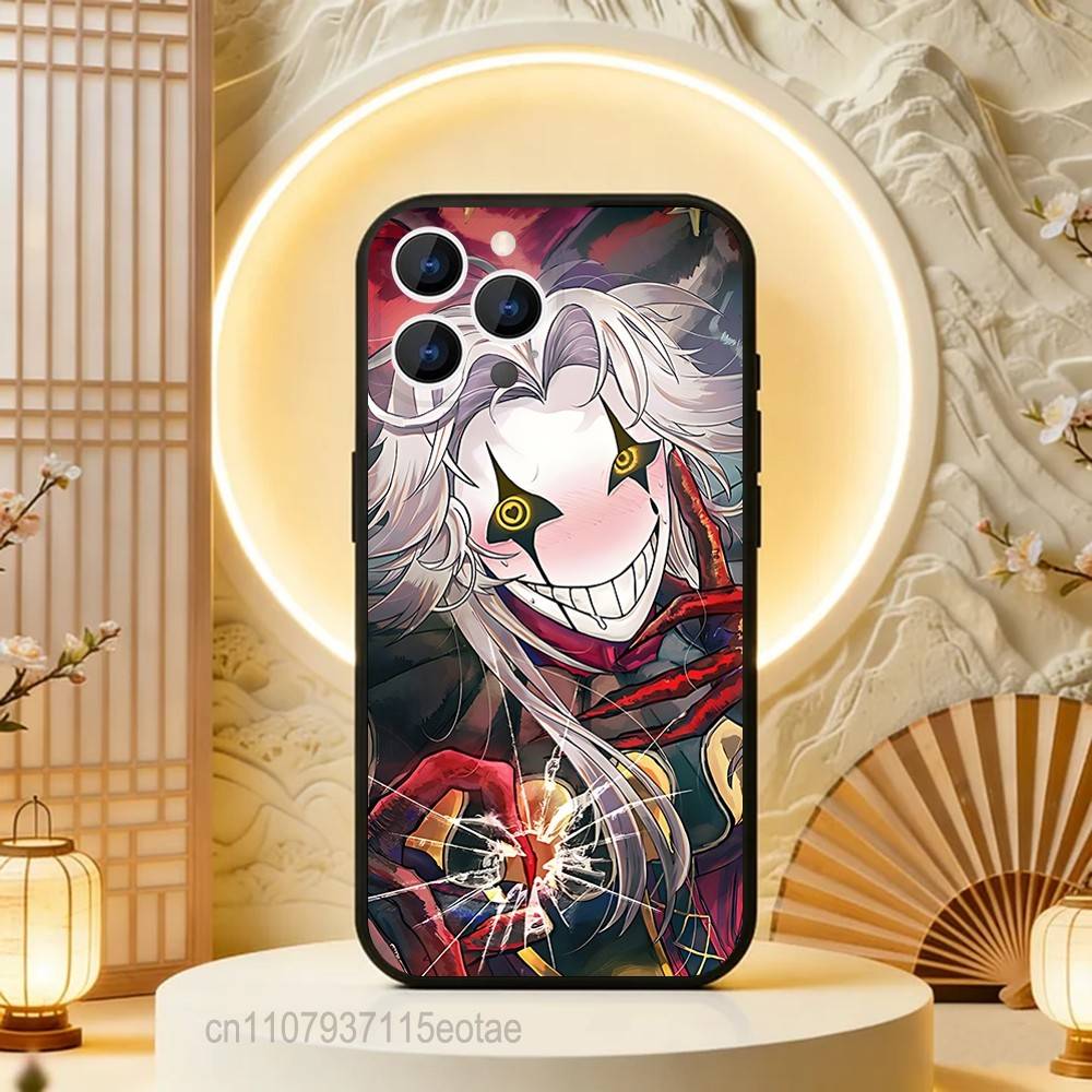 F-Freak P-Pierrots Circus Black Soft Case For iPhone 17 13 14 15 11 16 12 Pro Max Pro Max Plus E Air Mini Phone Cover Shell