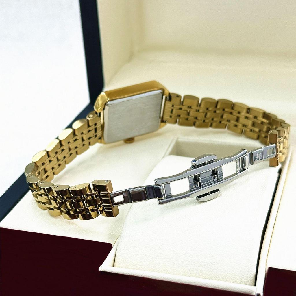 New Luxury Women's Rhinestone Waterproof Quartz Watch with Steel Band