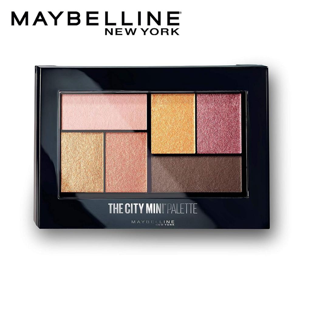 Maybelline New York Lidschattenpalette 6 Hochverblendbare Farben Transparenter Finish City Mini Coney Island Pops
