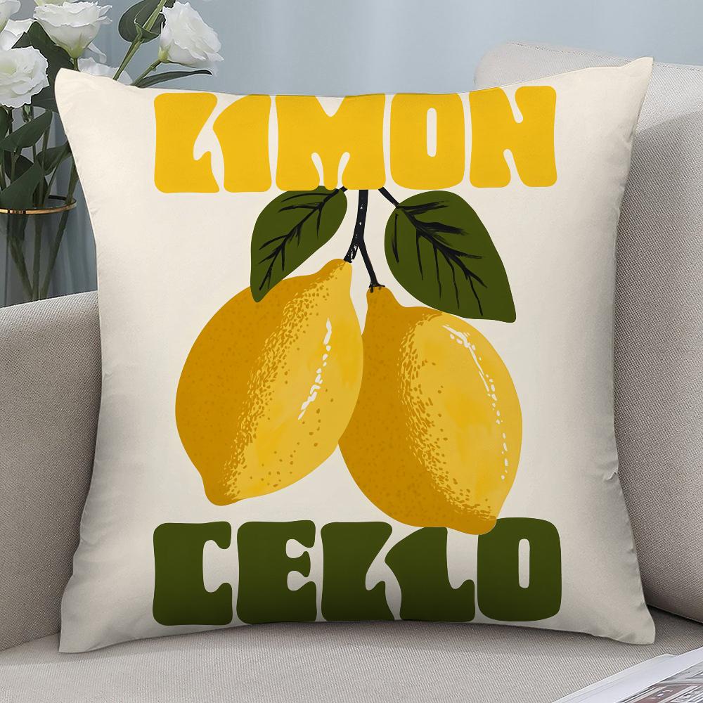 Limoncello Cocktail Pillow Case 3D Print Polyester Fiber 40*40 cm Home Sofa Throw Pillow Cover Decoration Festival Gift