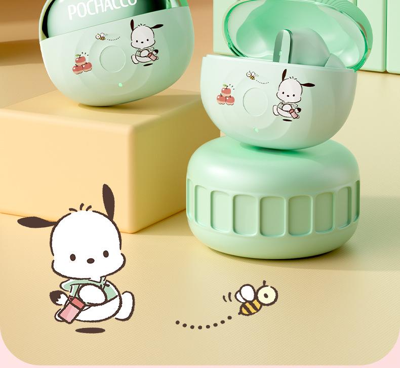 Sanrio K9 Bluetooth Noise-Canceling Cartoon Earbuds - Cute Mini Design with Ultra Long Battery Life