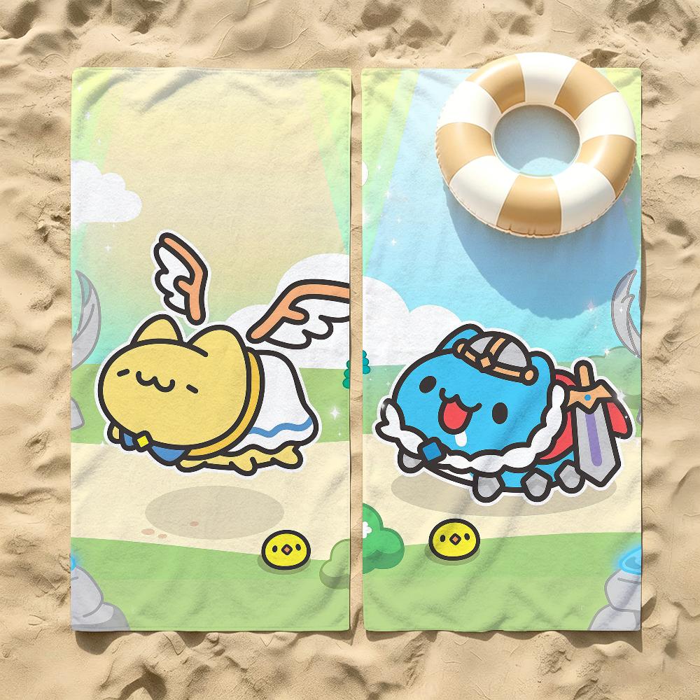 Cute B-Bugcat-Capoo Cartoon Beach Towel For Beaches Yoga Studios Gyms Hot Springs Swimming Pools And Picnics