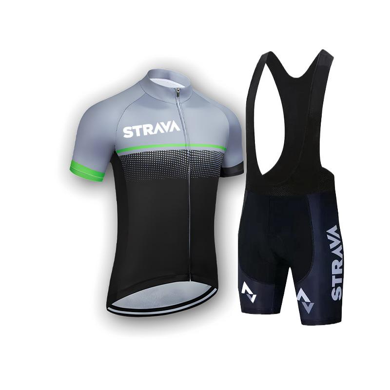 Short-sleeved Men's Tight-fitting Quick-drying Breathable Mountain Road Bike Cycling Suit 2026 Summer Breathable Cycling Suit Set