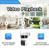 1pc Boykeep Dual-Lens Security Camera: 1080P, 355° Pan & 90° Tilt, Full-Color Night Vision