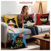 Cartoon Cartoon Cat Cushion Cover 1Pcs Decorative Covers Soft Cushion Case For Sofa Couch Decor 40X40 45X45 Pillowcases