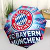 Fc Bayern München: Mia San Mia Portable Automatic Umbrella Retractable Design with 8-Rib Durability Lightweight Durable Everyday Carry Umbrella