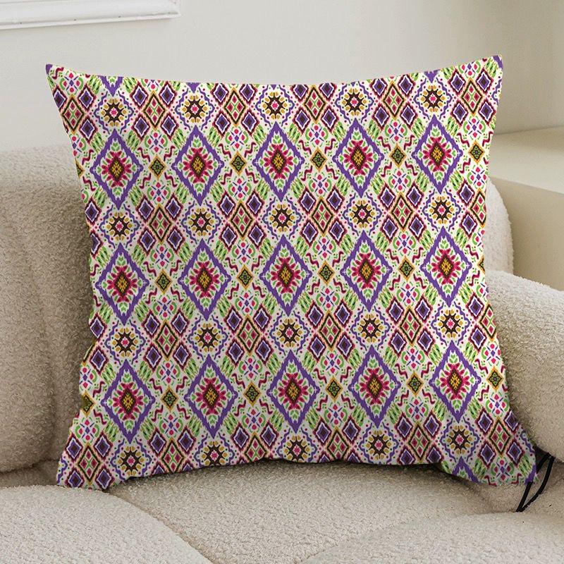 Double-sided bohemian print ethnic pillow cover sofa living room cushion cover geometric pillow square pillowcase