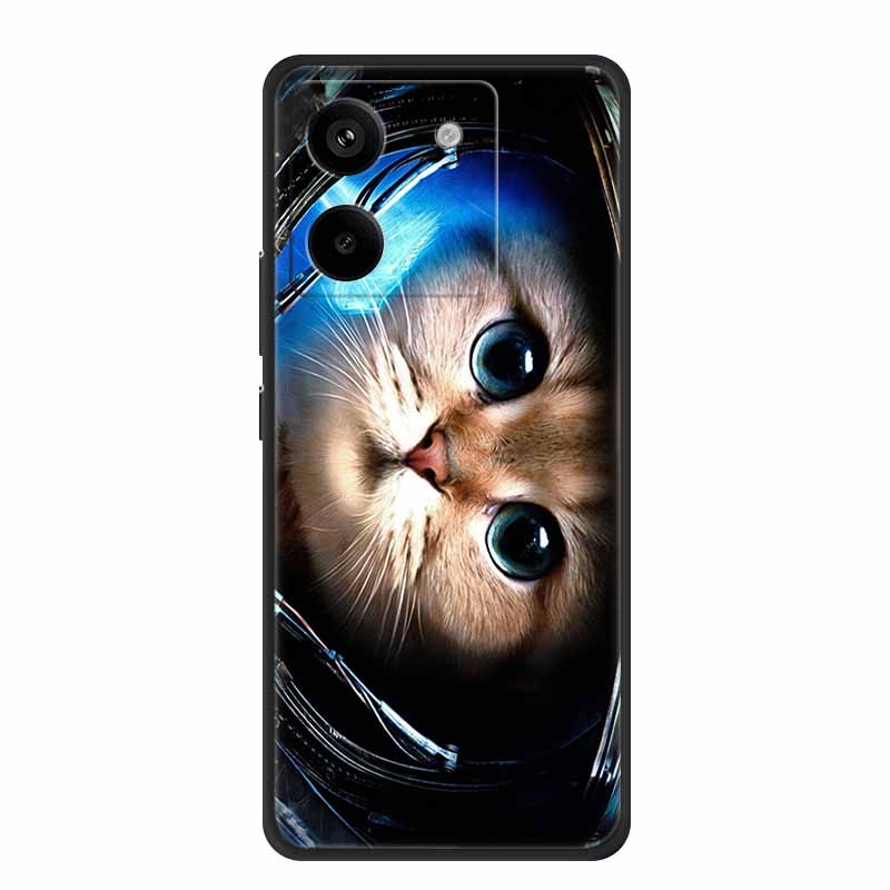 For Xiaomi Poco M7 Pro 5G Case Animals Soft Silicone TPU Phone Cases Back Cover for PocoM7 Pro Protective Shockproof Cats Fundas