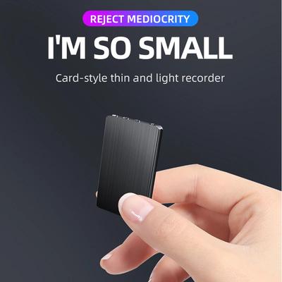 Ultradünner Mini Aktivierter Digitaler Sprachrekorder Espia Karte 8-32 GB Rauschunterdrückung USB-Stick Diktiergerät Tonaufnahme MP3-Player