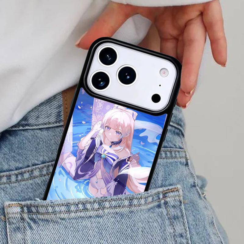 Genshin Impact Sangonomiya Kokomi Phone Case for iPhone 16e 15 14 13 12 17 Pro Max Plus Air 17pro Cover Coque