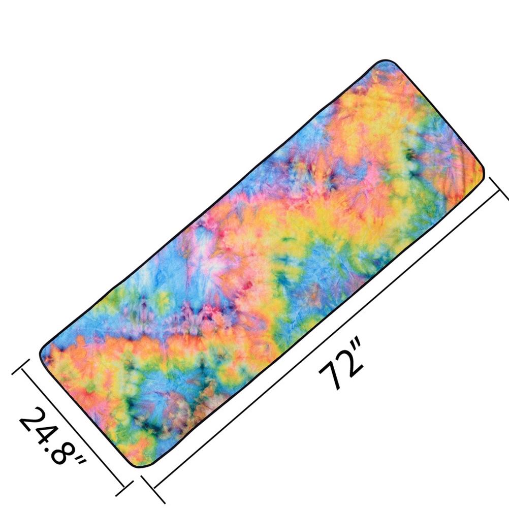 Microfiber Yoga Towel Mat with Non Slip Silicone Particles Backside Soft Travel Sport Fitness Exercise Beach Towel