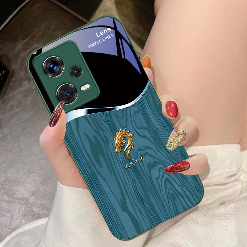 

DragonQiSoarsintotheSky Для Xiaomi 14 Ultra 13 Lite Redmi Note 13 11 Pro 12 Plus Poco X6 3 Pro F4 6 GT Загартоване Скло Чохол для Телефона For Xiaomi Poco F6