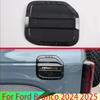 For Ford Bronco 2024 2025 Car Accessories Carbon Fiber Style Tank Cap Cover Car-Styling Trim Oil Fuel Protective