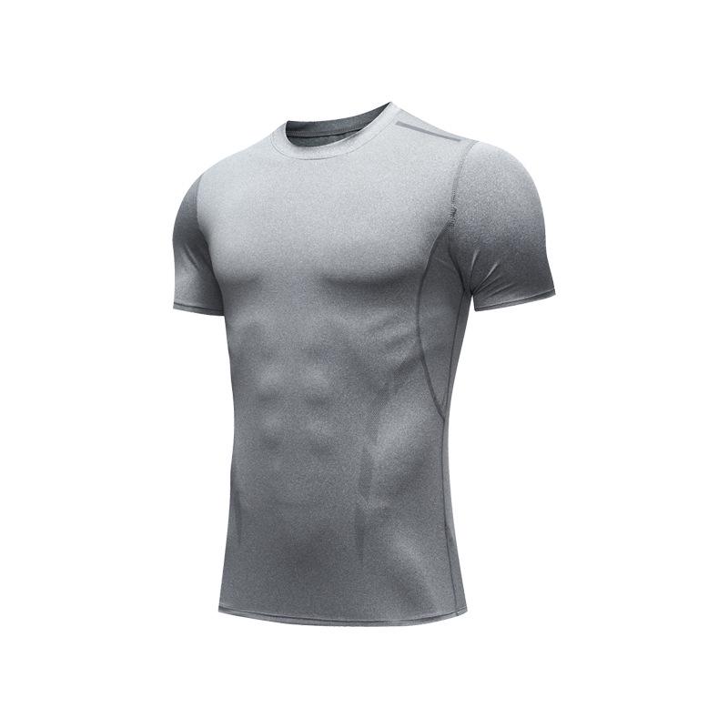 Men s Quick-Dry Compression Short Sleeve Shirt for Running, Fitness, and Basketball Small