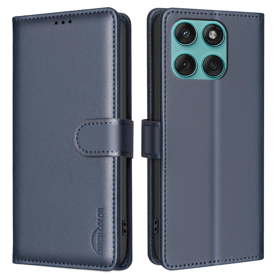 

BINFEN COLOR BF32 For Motorola Edge 60 5G/60 Fusion 5G Leather Case Wallet RFID Blocking Phone Cover E