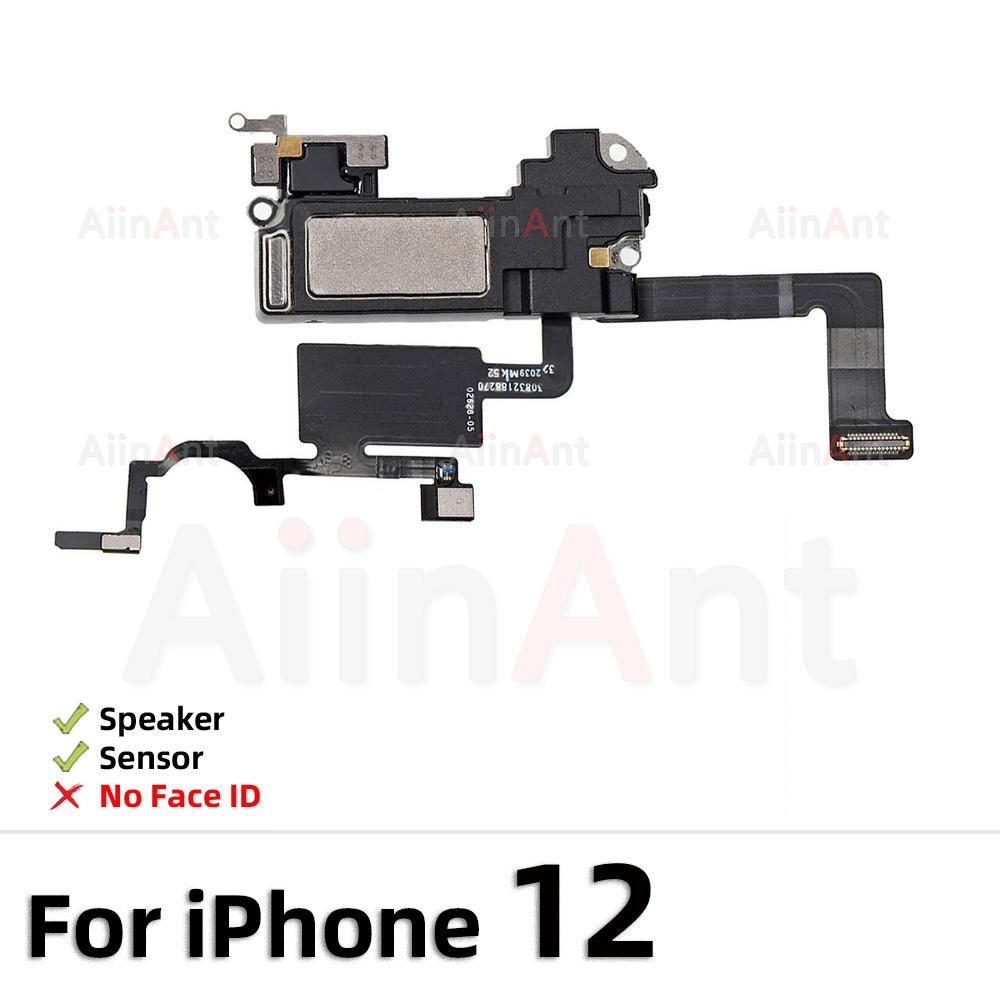 AiinAnt Phone Top Proximity Sensor Sound Ear Earpiece Speaker Flex Cable For iPhone 11 12 Pro X Xr Xs Max Sapre Phone Parts