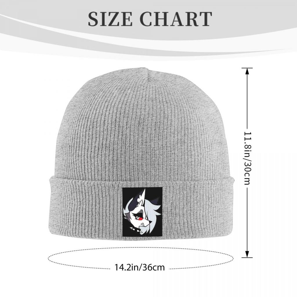 Helluva Boss Loona Warm Knitted Cap Hip Hop Bonnet Hat Autumn Winter Outdoor Beanies Hats for Unisex Adult
