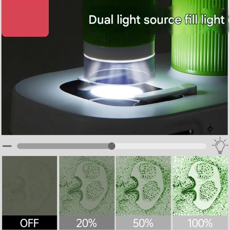 1000x Magnification Microscope Desktop & Handheld Magnifier Support PC Educational Science Toys Microscopes for Kids