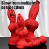 4 Sizes Dog Knots Dildo Adult Toy Animal Penis Fantasy Dildos Silicone G-Spot Stimulator Sex Toys For Men Women Men Anal Plug