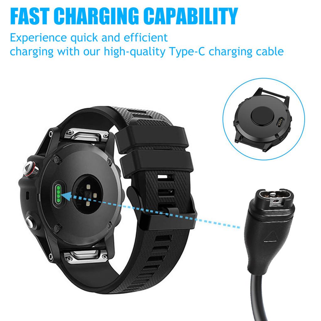 2PCS For Garmin Approach S10 S40 S60 G12 S12 S42 Vívoactive 3 4 4S, Instinct USB Charger Smartwatch Replacement Charger