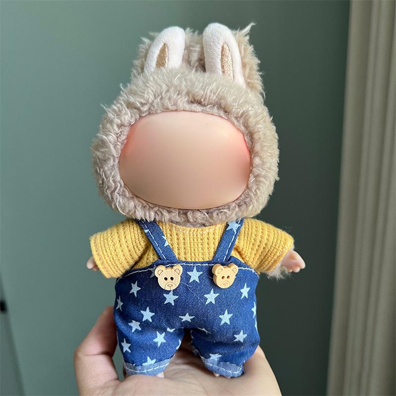 Plush Toy Clothes Set For 17Cm Plush Vinyl  Stylish Outfit Clothes Sports Leisure Suit  Outfit Accessories